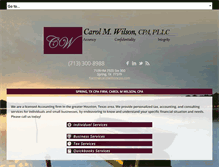 Tablet Screenshot of carolwilsoncpa.com